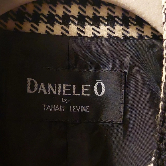 Wool Houndstooth Pattern Blazer Sport Coat Preppy Academia M Closet Staple - Picture 5 of 14